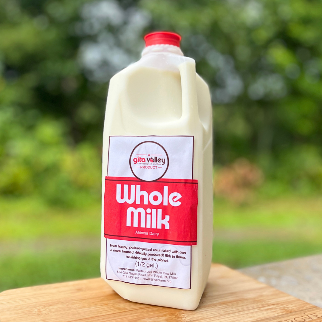 Ahimsa Whole Milk — 1/2 gallon
