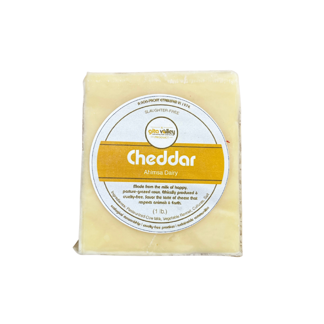 Ahimsa Cheddar Cheese— 1 lb