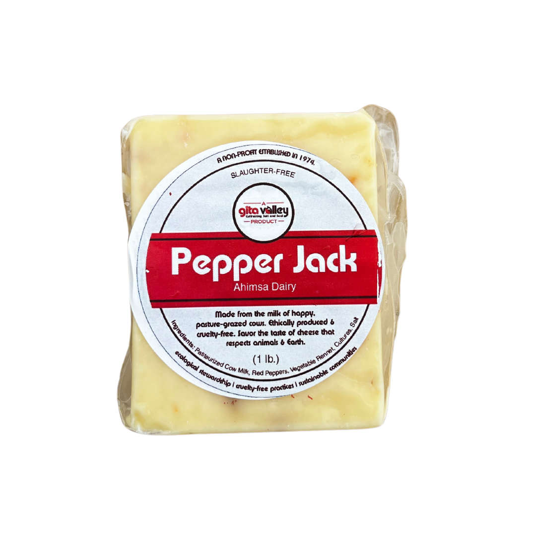 Ahimsa Pepper Jack Cheese— 1 lb