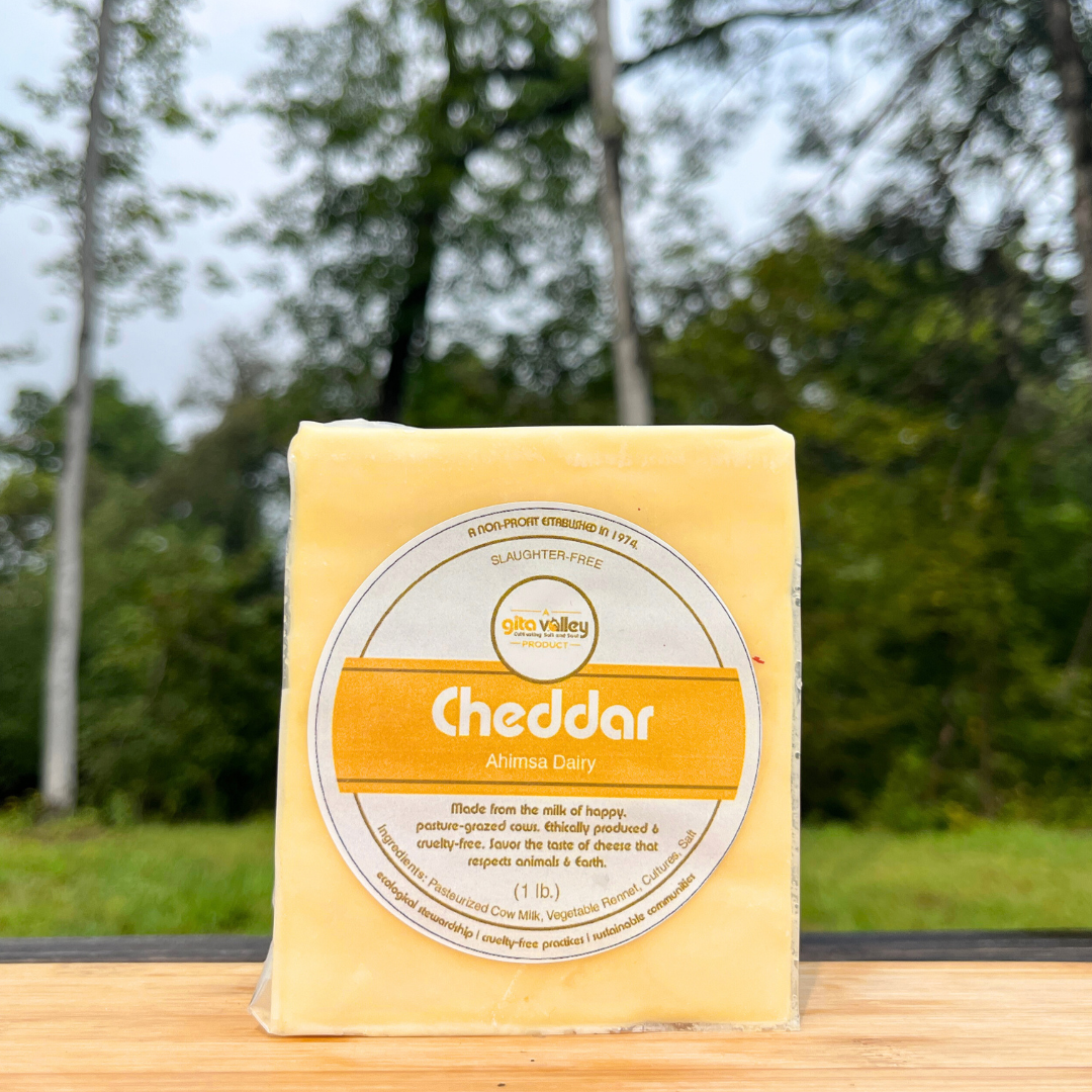 Ahimsa Cheddar Cheese— 1 lb