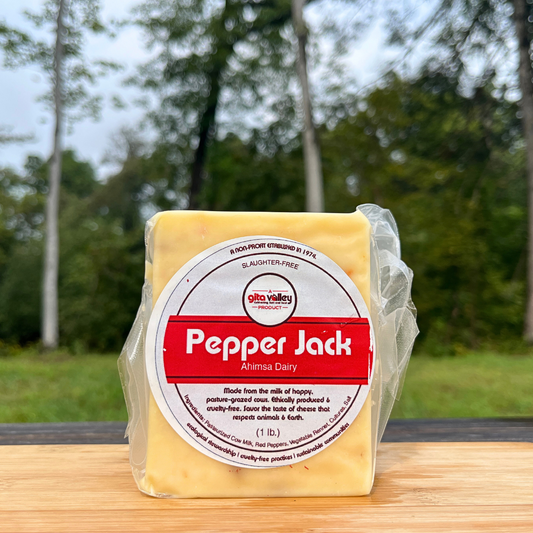 Ahimsa Pepper Jack Cheese— 1 lb